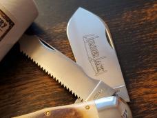 Great Eastern Cutlery Tidioute #452112 LT STL Lumber Jack Knife, Frontier Bone, Unused