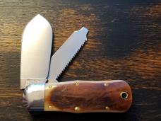 Great Eastern Cutlery Tidioute #452112 LT STL Lumber Jack Knife, Frontier Bone, Unused