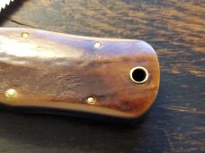 Great Eastern Cutlery Tidioute #452112 LT STL Lumber Jack Knife, Frontier Bone, Unused