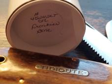 Great Eastern Cutlery Tidioute #452112 LT STL Lumber Jack Knife, Frontier Bone, Unused