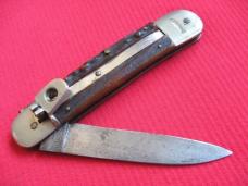 Vintage Older BONSA German Stag Leverlock Switchblade Knife