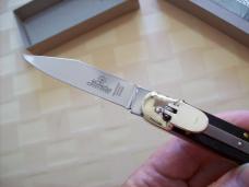 Hubertus Knife Solingen, Germany Size 10 Medium Exotic Black Ebonywood NIB