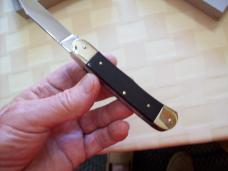 Hubertus Knife Solingen, Germany Size 10 Medium Exotic Black Ebonywood NIB