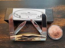 Northwoods Large Stag Congress Gladstone, Michigan Unused with box and Coin