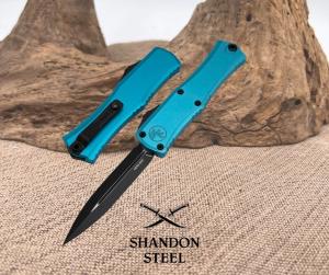 Microtech HERA II MINI D/E BLACK STANDARD TURQUOISE 1702M-1TQ