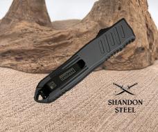 5.5" Automatic OTF Knife w/ Half Serrated Dagger Blade 194GYUS