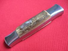 Vintage Custom Italian Front Opener Double Action STAG OTF Switchblade Knife
