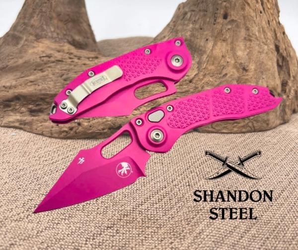 Microtech Borka Stitch Auto Cerakote Pink Signature Series 169-1PK-X14 Microtech Borka Stitch Auto Cerakote Pink Signature Series 169-1PK-X14