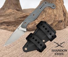 Civivi SOKN Fixed Knife 2.88" Full Tang Nitro V Steel Blade Gray G10 Handle 27-2