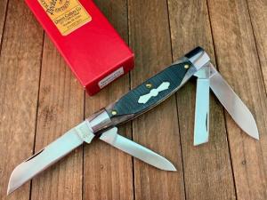 Queen City Cutlery Congress #32 Black Sawcut Bone