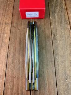 Queen City Cutlery Congress #32 Black Sawcut Bone