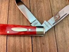 Kabar Mini Razor Trapper Smooth Red Bone 1989