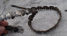 Leather And Sterling Silver Hat Band 23 Stylized Bears And Large Bear Buckle Marked Taos 88