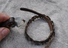 Leather And Sterling Silver Hat Band 23 Stylized Bears And Large Bear Buckle Marked Taos 88