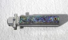 NEW A.G.A. CAMPOLIN 6" DOMINUS BEAUTIFUL ABALONE SCALES AUTOMATIC LEVER LOCK MANIAGO ITALY