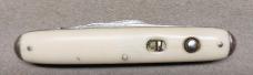 Early Schrade French Ivory Double Blade with Tip Bolsters