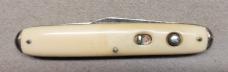 Early Schrade French Ivory Double Blade with Tip Bolsters