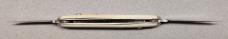 Early Schrade French Ivory Double Blade with Tip Bolsters