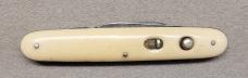 Early Schrade Cut Co 3 3/8" French Ivory Double Blade
