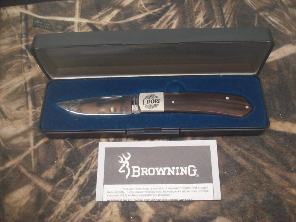BROWNING CITORI GRADE 1 FOLDING KNIFE 1/6000 LIMITED EDITION JAPAN NEW IN BOX WITH PAPERS BROWNING CITORI GRADE 1 FOLDING KNIFE 1/6000 LIMITED EDITION JAPAN NEW IN BOX WITH PAPERS