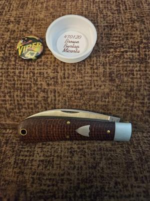 Gec 47 Brown Burlap Micarta 