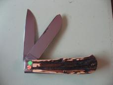 GREAT EASTERN NORTHFIELD 2007 JUMBO TRAPPER GENUINE STAG #9 OF 36
