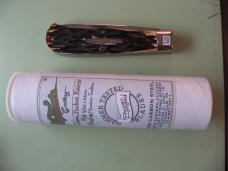 GREAT EASTERN TIDIOUTE 235108L JUMBO TRAPPER BURNT GRIZZLY CUT BONE #34 OF 50