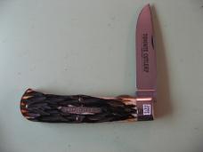 GREAT EASTERN TIDIOUTE 235108L JUMBO TRAPPER BURNT GRIZZLY CUT BONE #34 OF 50