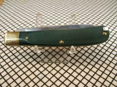 SCHRADE OLD TIMER 96OT BEARHEAD TRAPPER USA CARBON STEEL BLADES NIB RARE GREEN UNUSED POCKET KNIFE