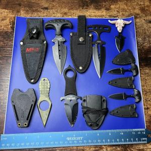 Lot of 7 Push Dagger Knives
