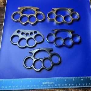 Lot of 5 "Brass" Knuckles / Paper Weights