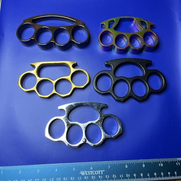 Lot of 5 "Brass" Knuckles / Paper Weights Lot of 5 "Brass" Knuckles / Paper Weights