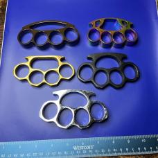 Lot of 5 "Brass" Knuckles / Paper Weights