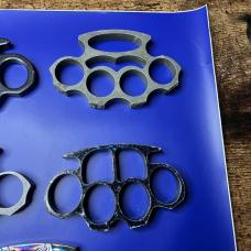 Lot of 5 "Brass" Knuckles / Paper Weights