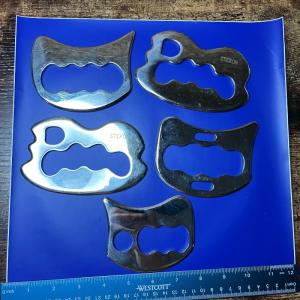 Lot of 5 "Brass" Knuckles / Paper Weights