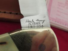 Schrade Staglon Folding  Lockback  Bear Paw LB-7