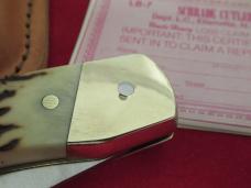 Schrade Staglon Folding  Lockback  Bear Paw LB-7