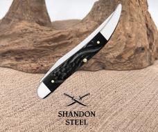 Case xx Knives Med Toothpick Rough Black Synthetic 18242 Stainless Pocket Knife