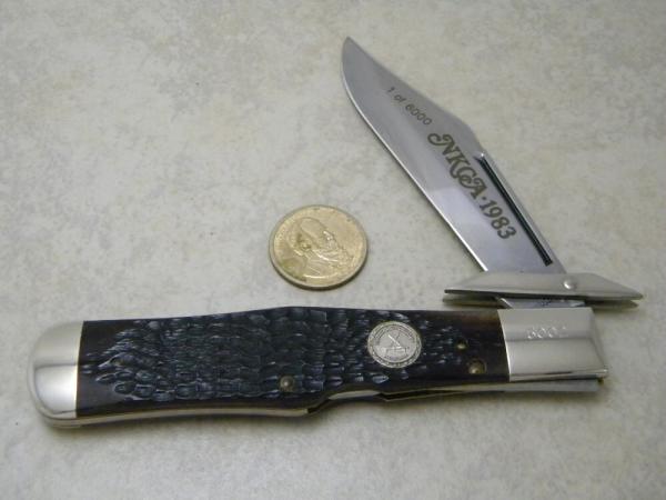 Case XX USA Bone 1 of 6,000 NKCA Coke Bottle Lockback Knife 1983 Case XX USA Bone 1 of 6,000 NKCA Coke Bottle Lockback Knife 1983
