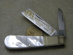 Frank Buster Germany Kentucky Cut. Assn. Jim Bowie Pearl Barlow Knife 