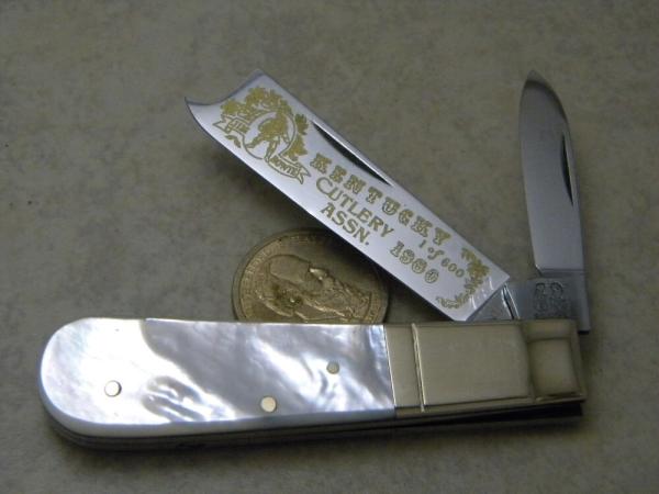 Frank Buster Germany Kentucky Cut. Assn. Jim Bowie Pearl Barlow Knife Frank Buster Germany Kentucky Cut. Assn. Jim Bowie Pearl Barlow Knife