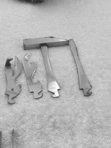 Vintage Multi Tool Folding Pocket Knife With Zip Up Leather Carry Pouch