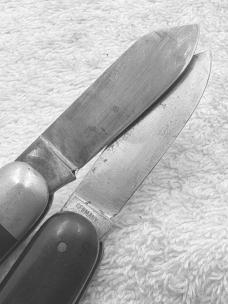 Vintage Multi Tool Folding Pocket Knife With Zip Up Leather Carry Pouch