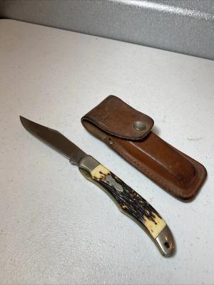 Vintage Schrade 127UH with original leather Sheath