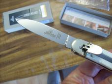 Hubertus Knife Solingen, Germany Large Size 11 White Bone Spear-Point UNUSED NIB