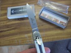 Hubertus Knife Solingen, Germany Large Size 11 White Bone Spear-Point UNUSED NIB