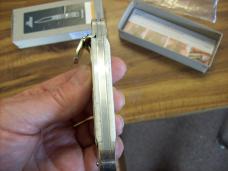 Hubertus Knife Solingen, Germany Large Size 11 White Bone Spear-Point UNUSED NIB