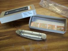 Hubertus Knife Solingen, Germany Large Size 11 White Bone Spear-Point UNUSED NIB