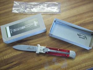 Hubertus Knife Shellpuller Patronenzieher Solingen Germany Rare Red Bone Large Size 11 UNUSED NIB.