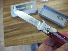 Hubertus Knife Shellpuller Patronenzieher Solingen Germany Rare Red Bone Large Size 11 UNUSED NIB.
